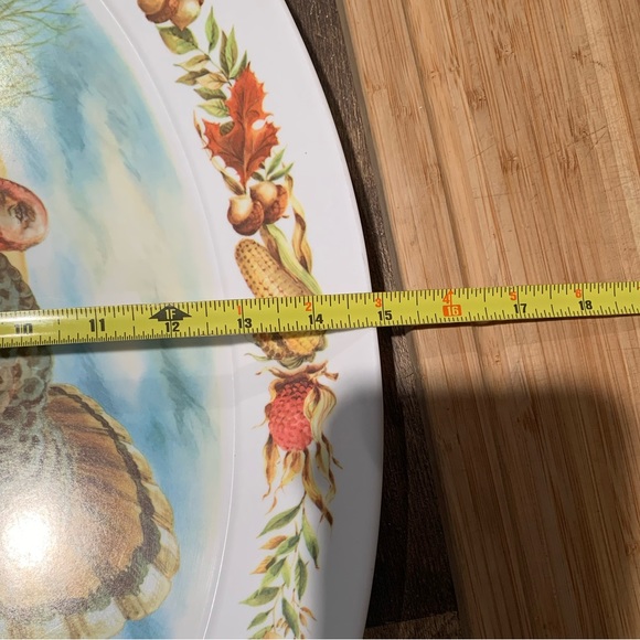 VTG 1970s BROOKPARK #1521 Turkey Platter Melamine Thanksgiving Tray - Picture 4 of 4